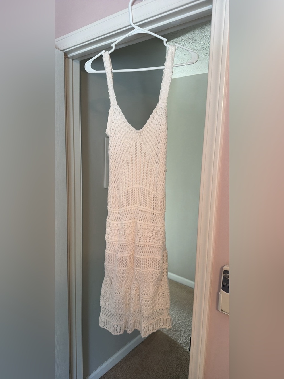 Abercrombie Cream Crochet Dress